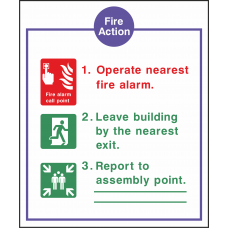 3 Point Fire Action Notice